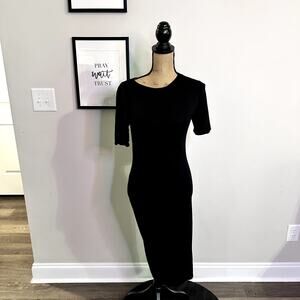 Topshop Women Size 6 Black Dress
